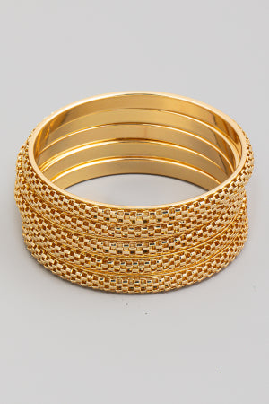 5pc Snake Chain Bangle