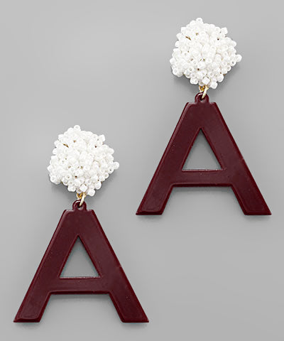 Beads PomPom Earring