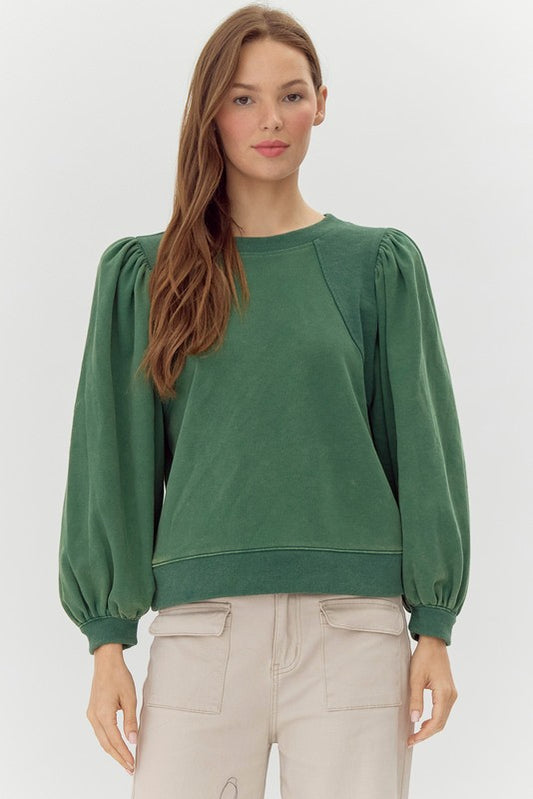 Puff Sleeve Sweatshirt