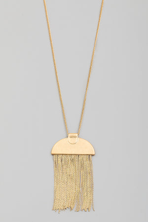 Fringe Pendant Necklace