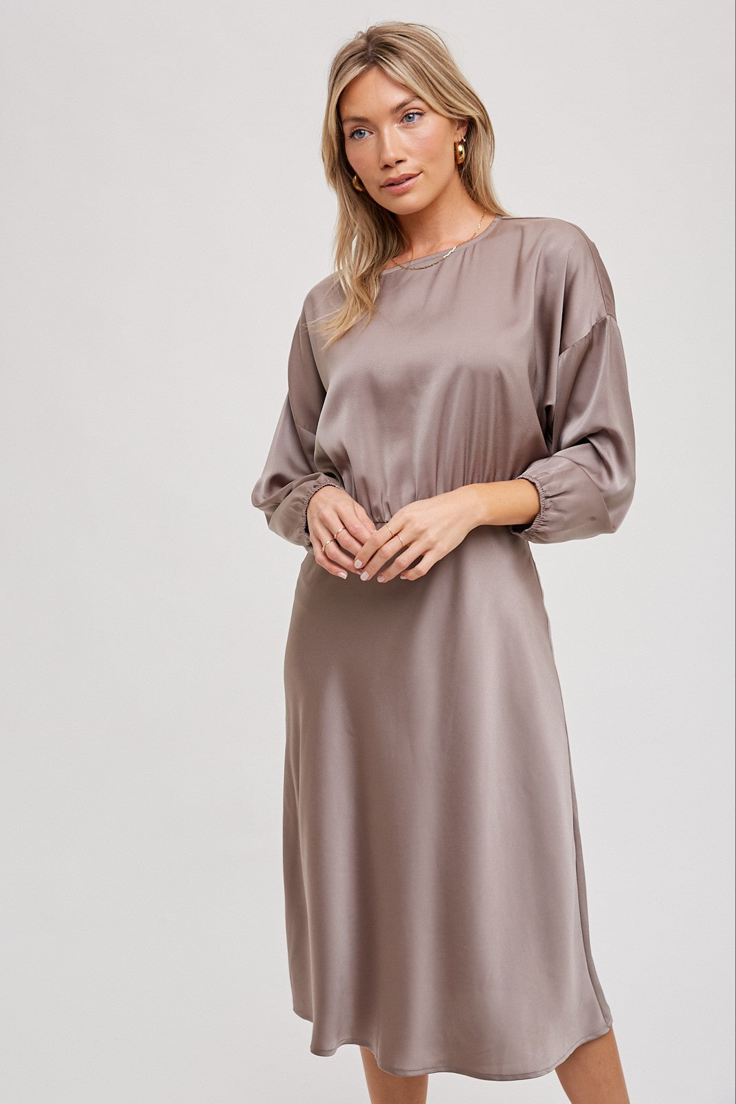 Dolman Slv Midi Dress