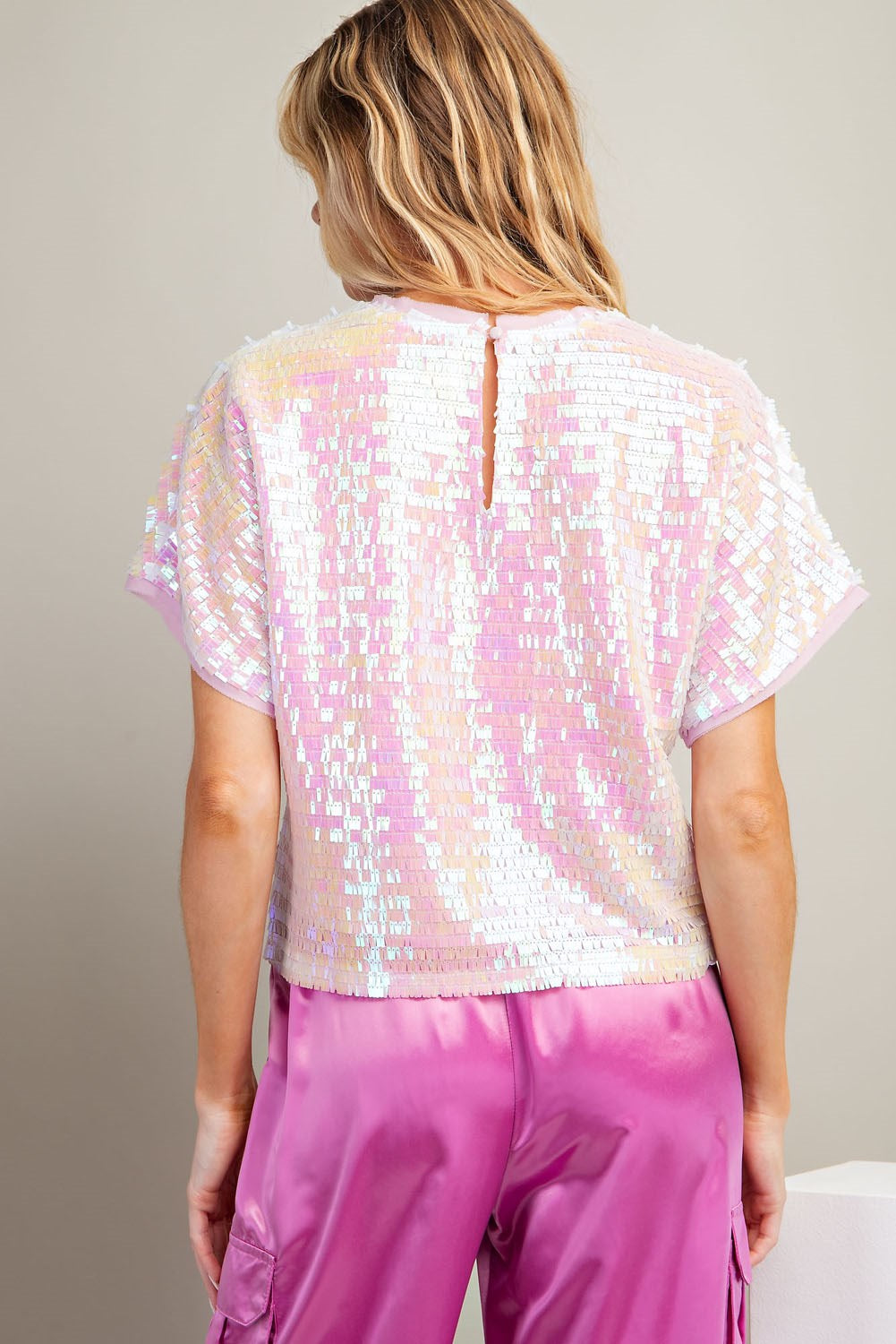 Chiffon Sequin Top